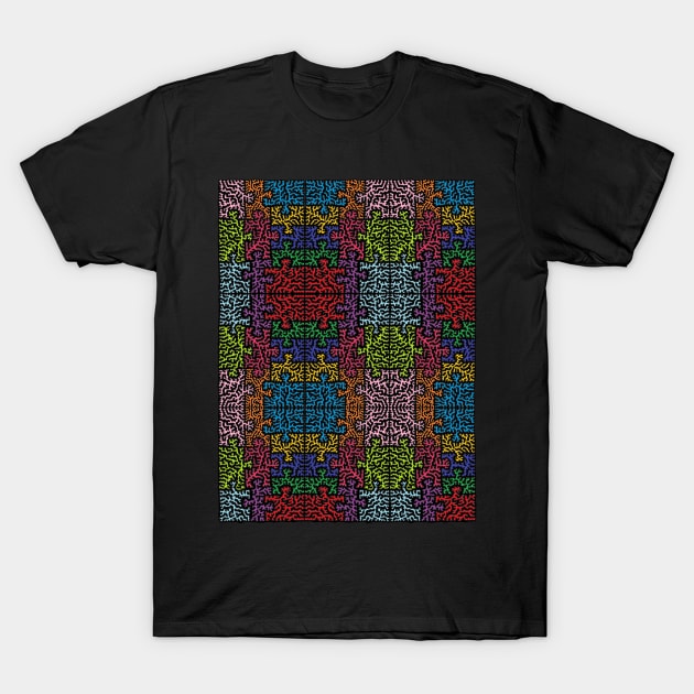 Puzzle Design T-Shirt by NightserFineArts